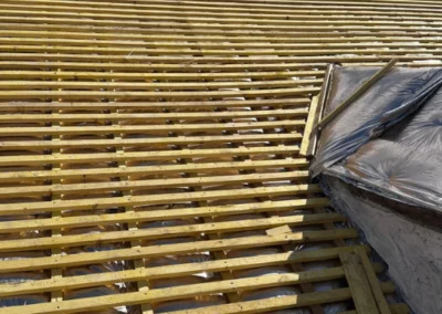 pose du lattage bois pour tuile plate